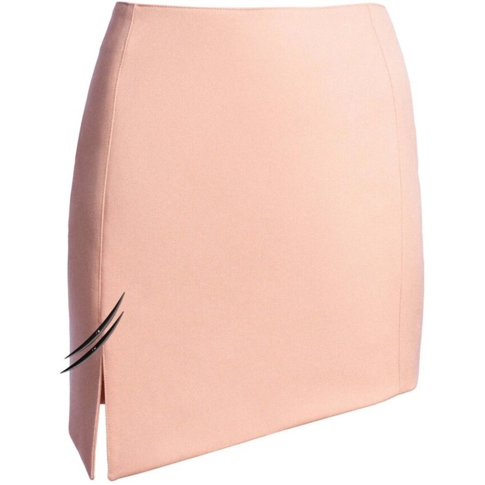 MUGLER x H&M Wool Antique Pink Mini Skirt ~ 10